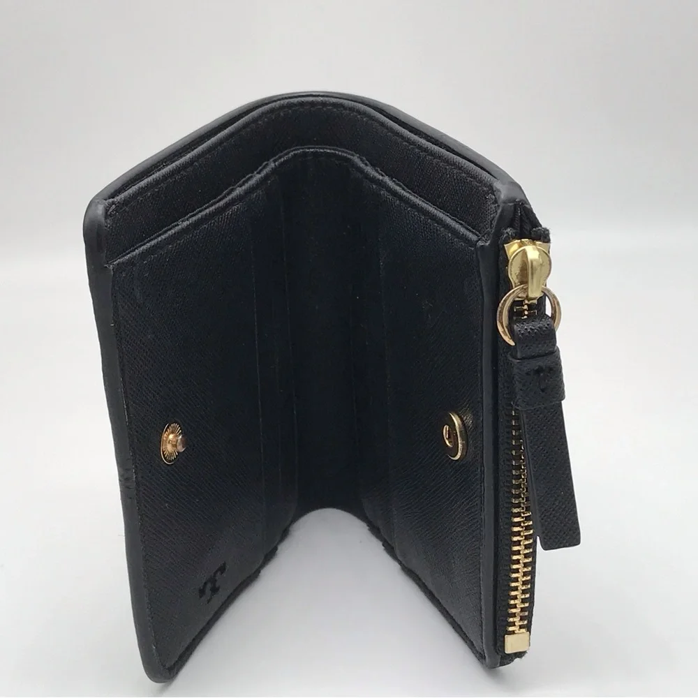 EUC TORY BURCH ROBINSON BLACK WALLET - Picture 14 of 16